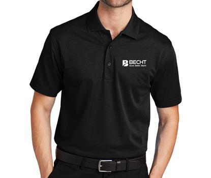 Picture of Port Authority® Tech Pique Polo (Black)