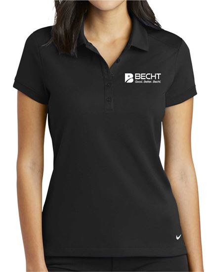 BECHT. Nike Ladies Dri-FIT Solid Icon Pique Modern Fit Polo