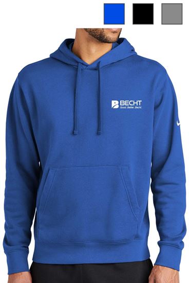 Picture of Nike Club Fleece Sleeve Swoosh Pullover Hoodie