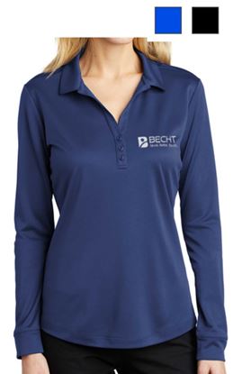 Picture of Port Authority ® Ladies Silk Touch™ Performance Long Sleeve Polo