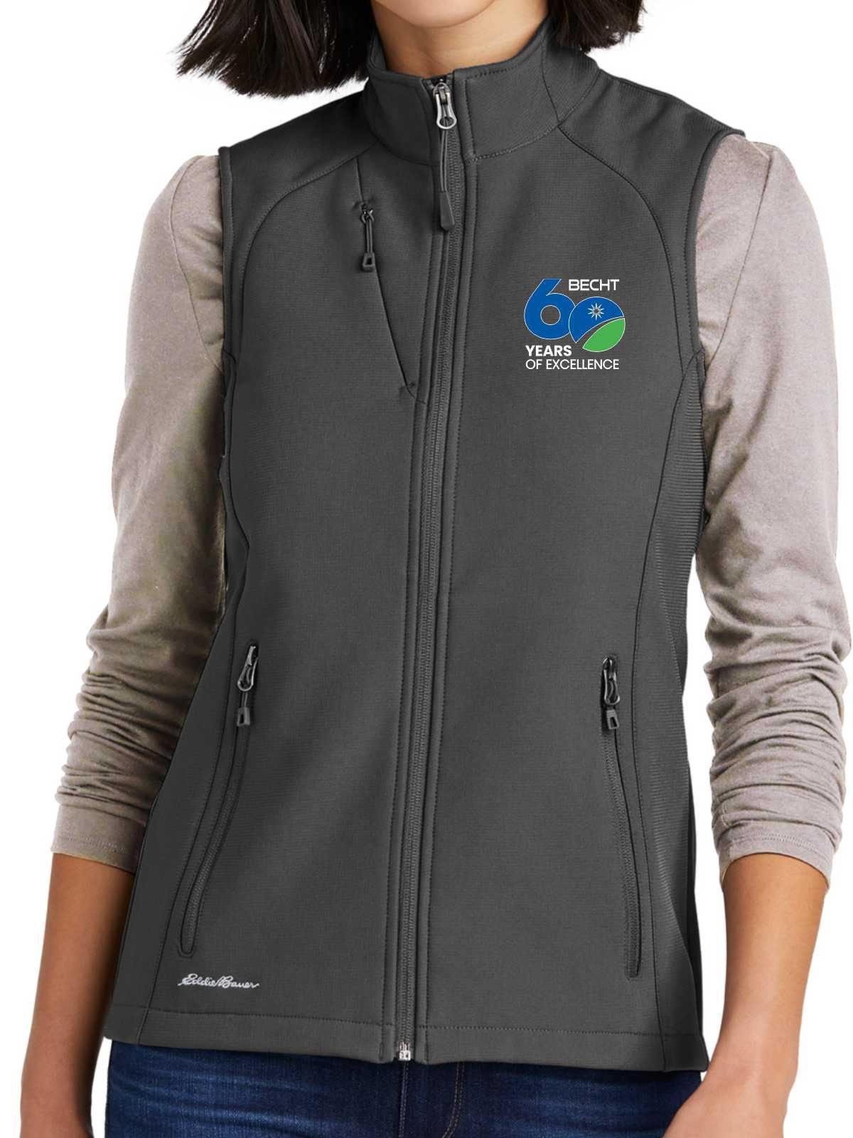 BECHT. Eddie Bauer® Ladies Stretch Soft Shell Vest - Special 60th Edition