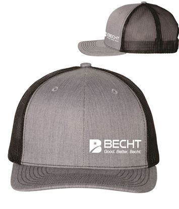 Picture of Richardson Trucker Cap - Heather Grey/Black